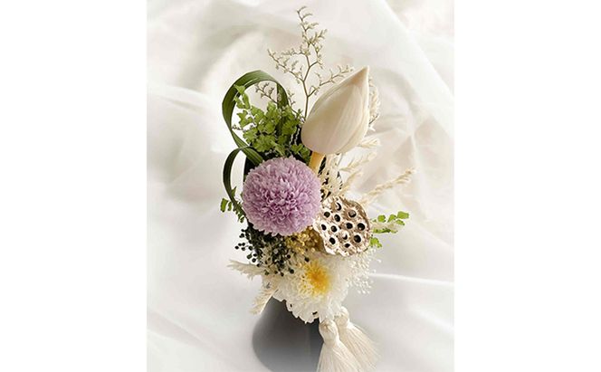 プリザーブドフラワー 仏花 蓮 の 蕾 2個 セット 花 フラワー 