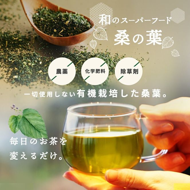 a1016 有機桑茶 (60包) 桑の葉 オーガニック 桑茶 健康茶 ハーブ マルベリー ノンカフェイン 国産【わくわく園】
