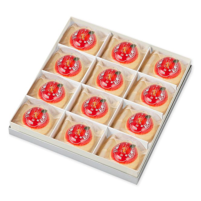 【鼓月】摘み果 林檎 12個入｜京都 和菓子 有名店 人気セット 和菓子［ 老舗 和菓子 千寿せん  べい 有名店 林檎 饅頭 京菓子 人気 おすすめ 可愛い りんご お菓子 スイーツ お取り寄せ 通  販 ギフト プレゼント 贈答 送料無料 ふるさと納税 ］ 261009_B-FK105