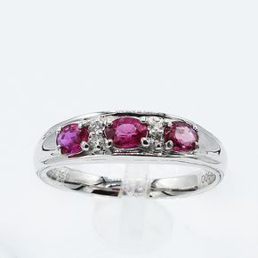 ルビー リング 0.5ct Pt900 (12527) 指輪 リング ルビー プラチナ ダイヤモンド ジュエリー アクセサリー 山梨県 甲斐市 BR-74