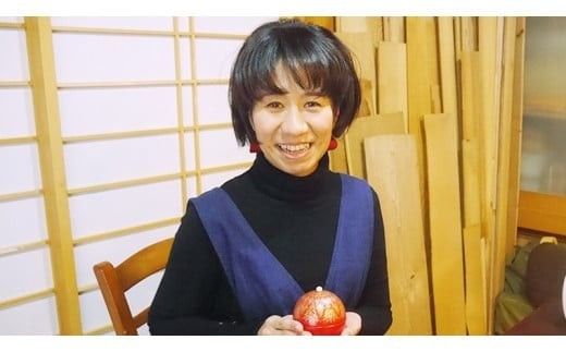 沈金の夫婦箸　波に千鳥柄[BM001ci]