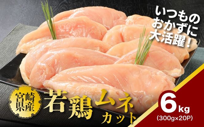 ★スピード発送!!７日～10日営業日以内に発送★鶏ムネカット 小分け 6kg　K16_0127