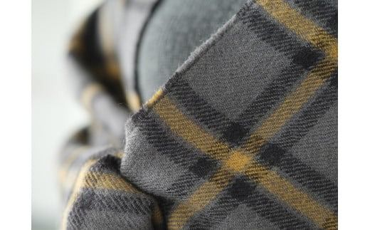 光吸収発熱ウール「ウォームファーム　大判ブランケット」グレーチェック/ブラックウォッチ