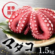 【夏季限定】マダコ(茹で)1.5Kg N014-YB342