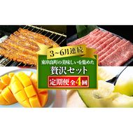 【1906103b】東串良町の美味しい！を贅沢に集めた4回定期便(3・4・5・6月) うなぎ 高級 ウナギ 鰻 国産 蒲焼 蒲焼き たれ 肉 牛肉 ロース しゃぶしゃぶ すき焼き マンゴー メロン アールスメロン 鹿児島 ふるさと【東串良町】