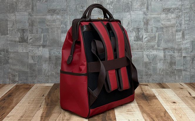 とにかく軽い！2wayダレスリュック / レッド / リュック ボストンバッグ 約550g 合皮 お手入れ簡単 リュックサック かばんこみせ さくら咲くら