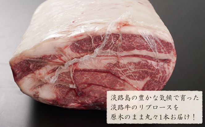 淡路牛 リブロース 原木丸々1本 約7kg～10kg　　[ブロック 牛肉 冷凍]