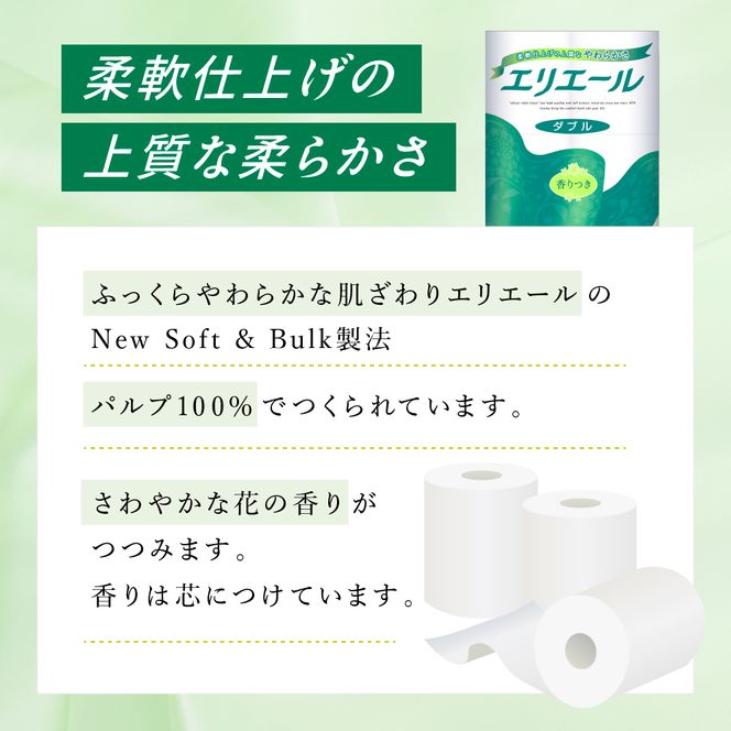 エリエール トイレットティシュー ダブル 30m 12R 6パック 計72ロール 最短 10日以内配送 最短配送 まとめ買い トイレットペーパー 紙 防災 常備品 備蓄品 消耗品 備蓄 日用品 生活必需品 送料無料 北海道 赤平市 