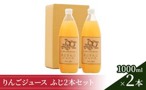 りんごジュース1000ml×2 ふじ2本セット 飲料類 果汁飲料 果物 ギフトセット 