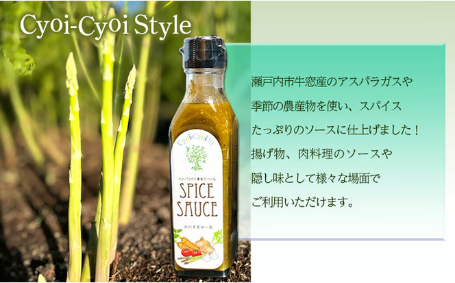アスパラガス スパイスソース 3本(1本あたり200ml) 調味料 ソース ウスターソース[№5735-1874]
