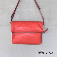 レディース　国産　キャンパスクラッチ　7M8-1063（ナチュラル×レッド）