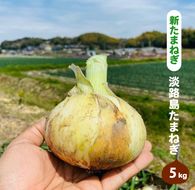 【新玉ねぎ】淡路島たまねぎ(5キロ)【発送時期：2026年5月頃】　玉ねぎ 産地直送