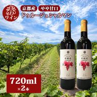 【ふるさと納税】 赤ワイン 京都産 2022ドゥルージュシャルマン やや甘口 720ml×2本《 天橋立ワイナリー 》ワイン wine 天橋立 myz09 myz11 myz18 myz23