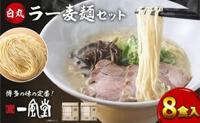 一風堂 白丸 ラー麦麺セット 8食入 豚骨ラーメン ラーメン とんこつ