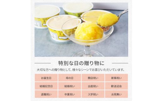 【CF-R7hbk】TKA014　Made in 土佐のアイスクリンと柑橘シャーベットセット／高知を代表する素朴で懐かしい味のアイス「アイスクリン。」と土佐文旦・ゆずなどの柑橘類のジューシーな味わいの3種を組み合わせたギフトセット。2022 食べ物 詰め合わせ プレゼント 人気