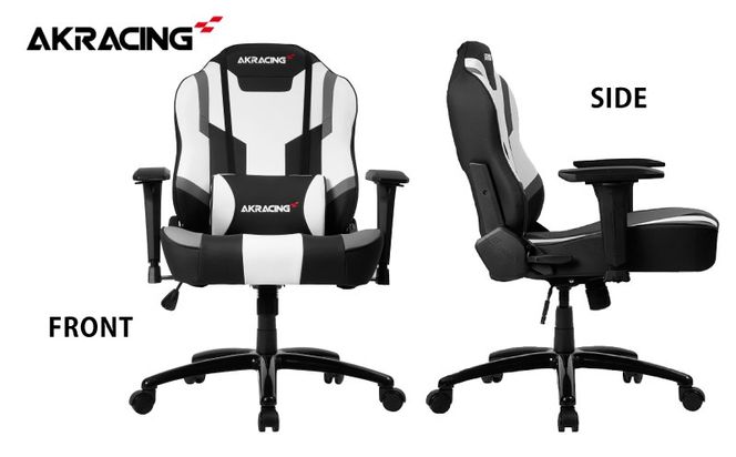 099H4788 AKRacing MJ Grey エーケーレーシング ゲーミングチェア ローバックチェア（ランバーサポート付き）