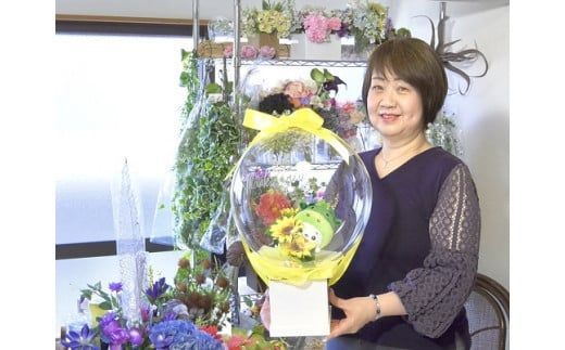 【3-97】フラワーバルーン　ちゃちゃも