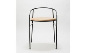マキヅ家具 槙塚鉄工所 Round Chair 黒 372013_GL067