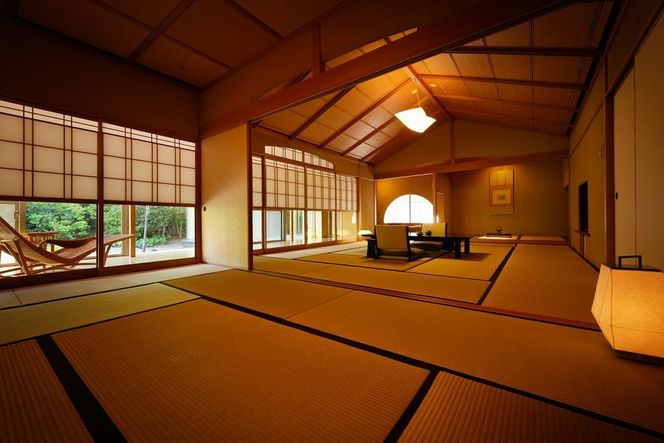 ≪2027年9月30日までの利用限定≫【茶寮宗園】平休日1泊2食付 ペア宿泊券《【離れ・泰山】露天風呂付和室15畳+10畳》【仙台市 宿泊 チケット】 041009_FU005
