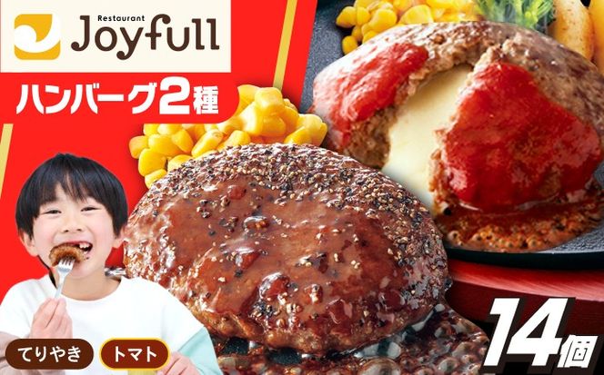 ジョイフル ハンバーグ スペシャル 詰め合わせ 2種 14個 セット《築上町》【株式会社　ジョイフル】[ABAA070]