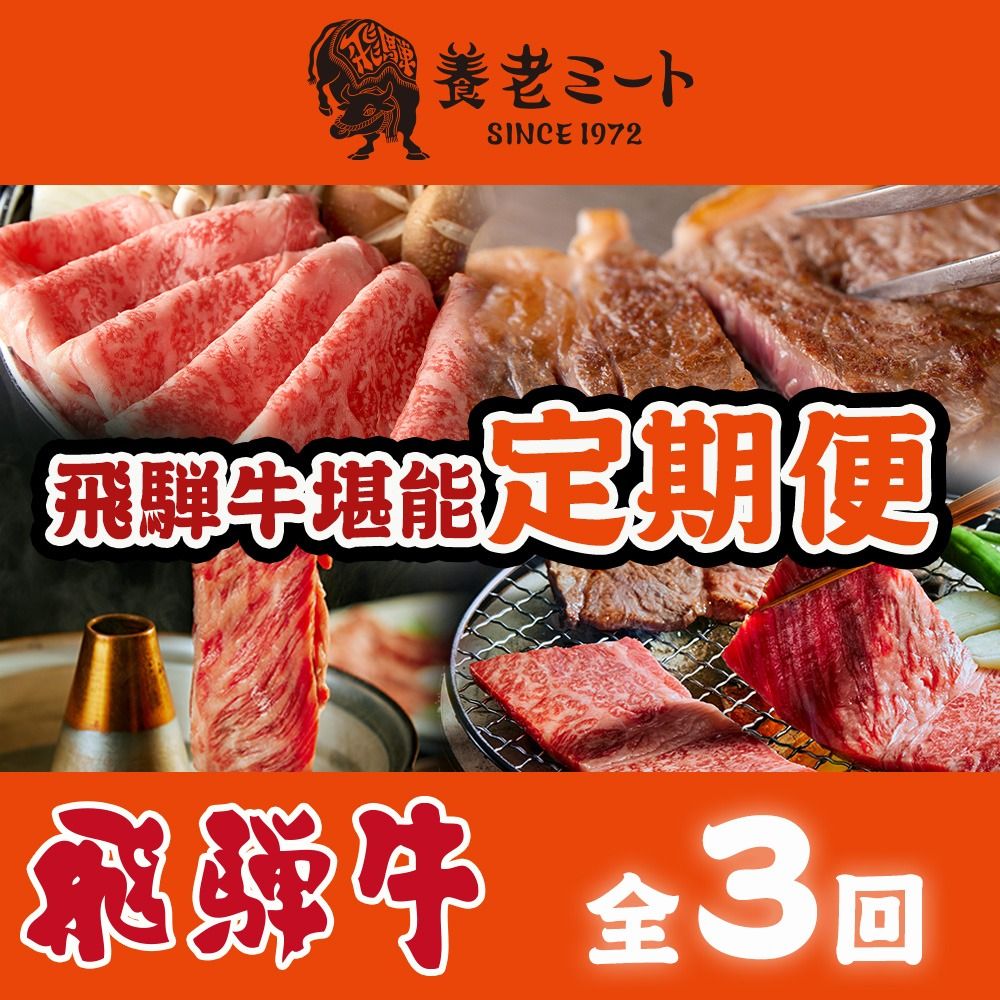 AJ-37-R7-z [3か月定期便]月替わりで色々な飛騨牛を楽しめる全3回 2025/9/19〜