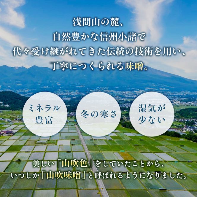 9月20日掲載終了 味噌 山吹味噌 久左衛門 1kg×2 セット 信州味噌 みそ ミソ 熟成 信州 信州みそ 国産大豆 調味料 小分け 長野県 長野 