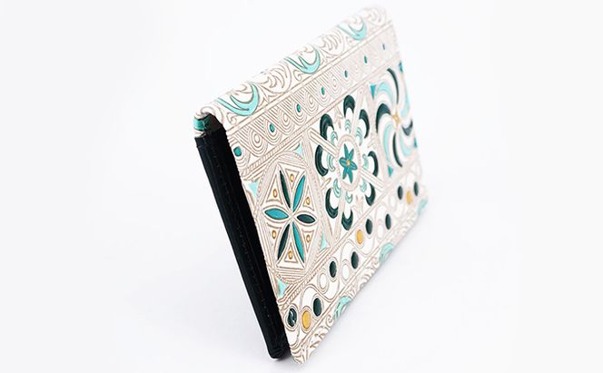 パスケース 錦紗 緑 文庫屋大関 名刺入れ カードホルダー 名刺ケース 名刺ホルダー カード入れ 定期入れ 定期ケース 雑貨 生活雑貨 小物 革小物 革製品 本革 日用品 民芸品 工芸品 東京 東京都 墨田区