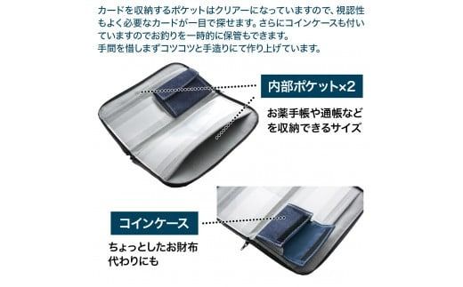 カードケース 薄型 手造り マルチカードケース 1個 [エムクラフト 福岡県 宇美町 um40azp110006] デニム おしゃれ