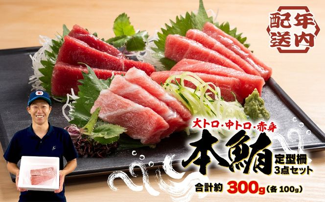 【2025年12月発送】 本まぐろ 大とろ 中とろ 赤身 詰合せ 約300g 本鮪 本マグロ 食べ比べ 大トロ 中トロ 赤身 解凍 鮪 漬け マグロ ユッケ 海鮮 ふるさと人気