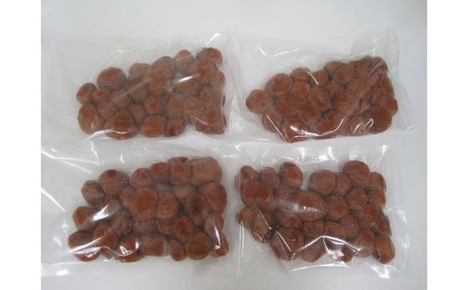 若狭のすっぱい梅干し(品種は新平太夫か福太夫)　訳あり品　(300gを4袋、合計1200g)　シソ漬け 梅 ウメ 若狭町