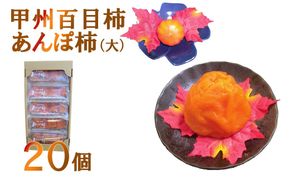 【山梨県産】甲州百目柿 あんぽ柿【大】（干し柿）２０個　干柿 ほし柿 ドライフルーツ 山梨 やまなし 富士川町