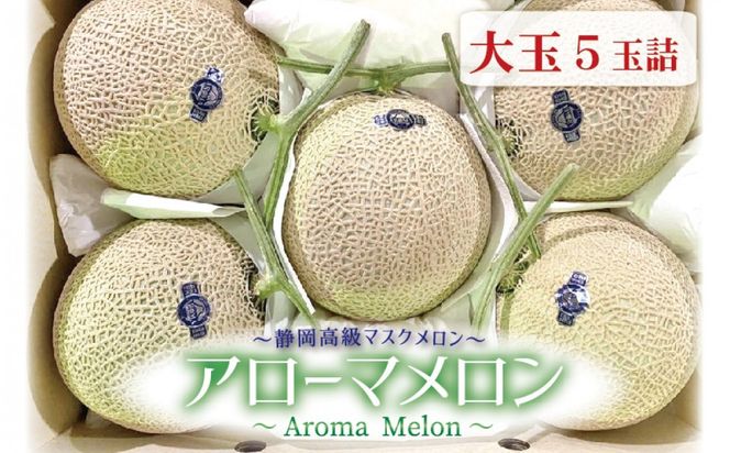 【通年出荷】アローマメロン 白等級(大玉) 5玉入 222232_DP011