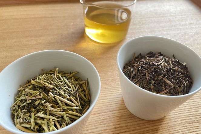京都「プロ並み急須と茶葉セット」　初級者向け（熱め～湯さまし）全3回×3ヵ月コース〈定期便 お茶 茶 煎茶 緑茶 茶葉 雁が音 茎茶 焙じ ほうじ茶 急須 陶器 工芸品 セット〉 飲料類 加工食品 