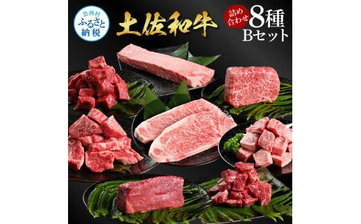 【CF-R7hbk】土佐和牛詰め合わせ8種Bセット（合計6.3kg）6.3キロ 赤身ブロック サイコロステーキ ロース サーロイン カルビ スネ ヒレ ブロック肉 特選 赤身 牛肉 和牛 国産 エイジング工法 熟成肉