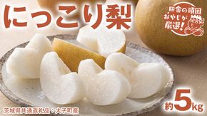 にっこり梨 約 5kg 【2026年10月より発送開始】（茨城県共通返礼品 [梨]：大子町産）田舎の頑固おやじが厳選！ 梨 なし ナシ 果物 フルーツ 茨城県産 [BI430-NT]