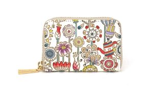 【文庫屋大関】ファスナー 小銭入れ ガーデン【皮革工芸品】財布 牛革 コンパクト 東京