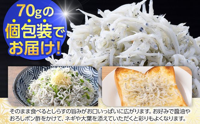御前崎産　特選釜揚げしらす【計700g (70g×10袋)】 222232_BC009