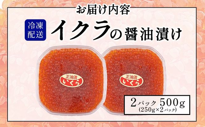 イクラの醬油漬け 500g(250g×2パック)