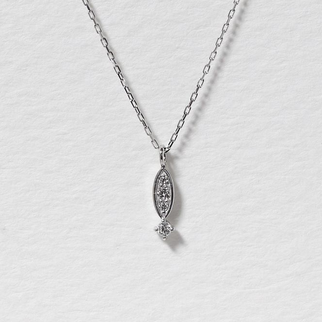 プラチナ 0.04ct ダイヤモンドペンダント　BQ-165