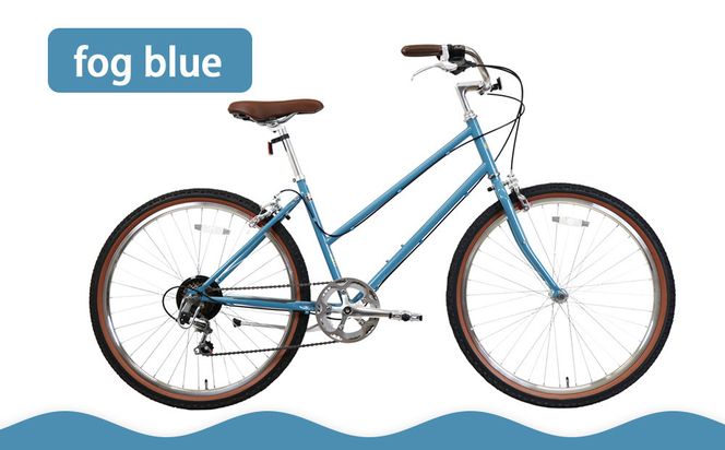 【エイリン】組立済み発送 シティサイクル 26型 TROVE Lit ＜fog blue＞｜京都 自転車専門店 人気 おしゃれ 自転車［ 完成車でお届け すぐ乗れる 26インチ ファミリー サイクル おしゃれ 人気 おすすめ 自転車 軽快 街乗り スポーツ アウトドア ギフト プレゼント 通販 送料無料 ふるさと納税 ］ 261009_A-XW012VC01