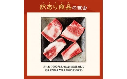※発送時期が選べる※【訳あり】 宮崎牛カルビ焼肉＆塩だれ牛タン　計700g 【 肉 宮崎牛 カルビ 牛肉 牛たん たん 厚切り 塩ダレ 塩だれ タン 味付き BBQ 焼肉 焼き肉 焼くだけ おかず 簡単調理 】[E11149]