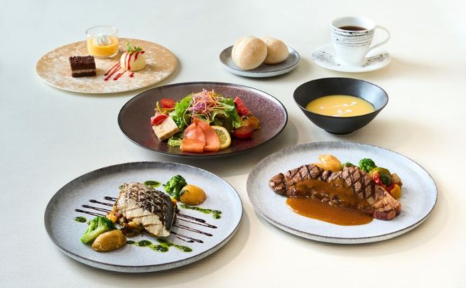 食事券 カフェ＆ダイニング アゼリア スペシャルディナーコース ペア 利用券 ディナー チケット 券 コース 料理 ペアチケット ギフト 