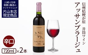 井筒ワイン 井筒アッサンブラージュ 720ml × 2本 酸化防止剤無添加 発売元 株式会社片山 141305_JN08