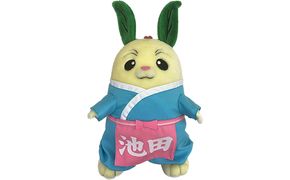 池田町マスコットキャラクター「ちゃちゃまる」ぬいぐるみ 耳 特産品 美濃いび茶 葉っぱ 頭 国 名勝天然記念物 霞間ヶ渓 桜 髪飾り かわいい 