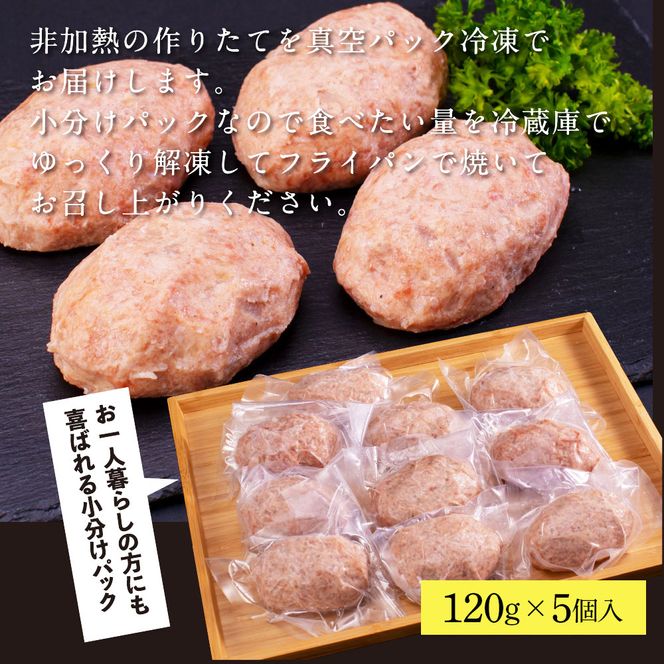 【CF-R7hbk】CDM003　 創業50年老舗レストランの幻の和牛あかうしハンバーグ120g×5コ（ソース無し）人気惣菜 数量限定 牛肉 豚肉  故郷納税 9000円 焼くだけ 溢れる肉汁 土佐あか牛 ハンバーグ 小分け 緊急支援品 