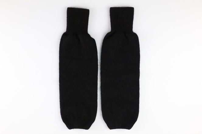 プレミアム カシミヤ レッグウォーマー（黒） 443プランニング 秋田県 男鹿市|23_pln-120101a