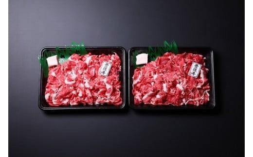 牛肉切り落とし (335g×2P)計670g おおいた豊後牛 おまかせ切り落とし 黒毛和牛 和牛 九州 国産 [C-194] 