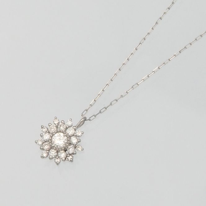 PT900/PT850 0.15ct ダイヤモンド ペンダントネックレス HH-019753 SWBT016-pt