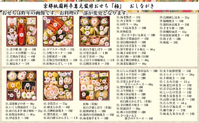【京都祇園 岩元】冷蔵おせち六段重「極」約7～8人前｜本格 料亭おせち 毎年完売必至 人気［ 京都 祇園 老舗 料亭 完売必至の大人気おせち おすすめ 六段重 7人 8人 2027 正月 お祝い おせち お節 京おせち 京料理 グルメ お取り寄せ 通販 送料無料 ふるさと納税 ］ 261009_A-ZV3008