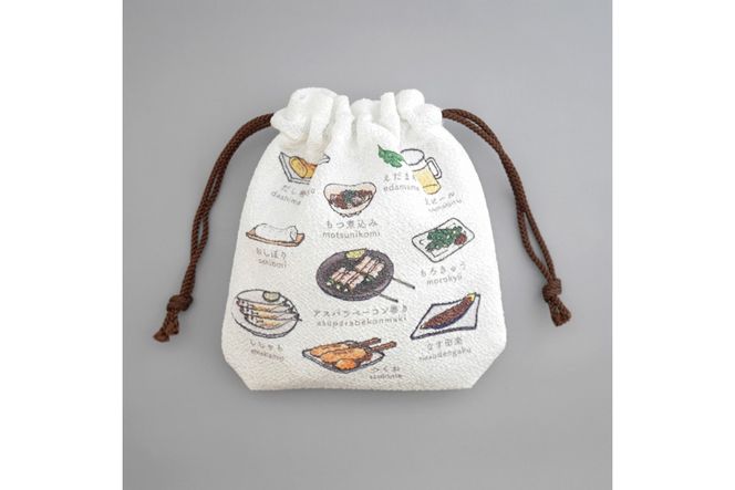 丹後ちりめん　にほんご巾着「izakaya（居酒屋）」 サイズ：約13.5cm×17.5cm 選べる 種類 ふるさと納税 雑貨 巾着 丹後ちりめん 丹後 京都　DZ00029-02